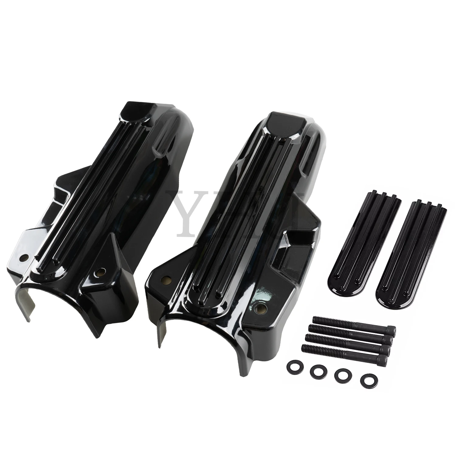 Motorcycle Upper Fork Slider Accents Lower Fork Covers For Harley Touring Electra Street Glide FLTRU FLHX Road King FLHR 2014-Up