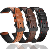 Leather Watch Strap For TicWatch Pro 3 Ultra Wristband GPS/LTE For Ticwatch GTX S2 E2 E3 GTH/GTW Bracelet 20mm 22mm Watchband