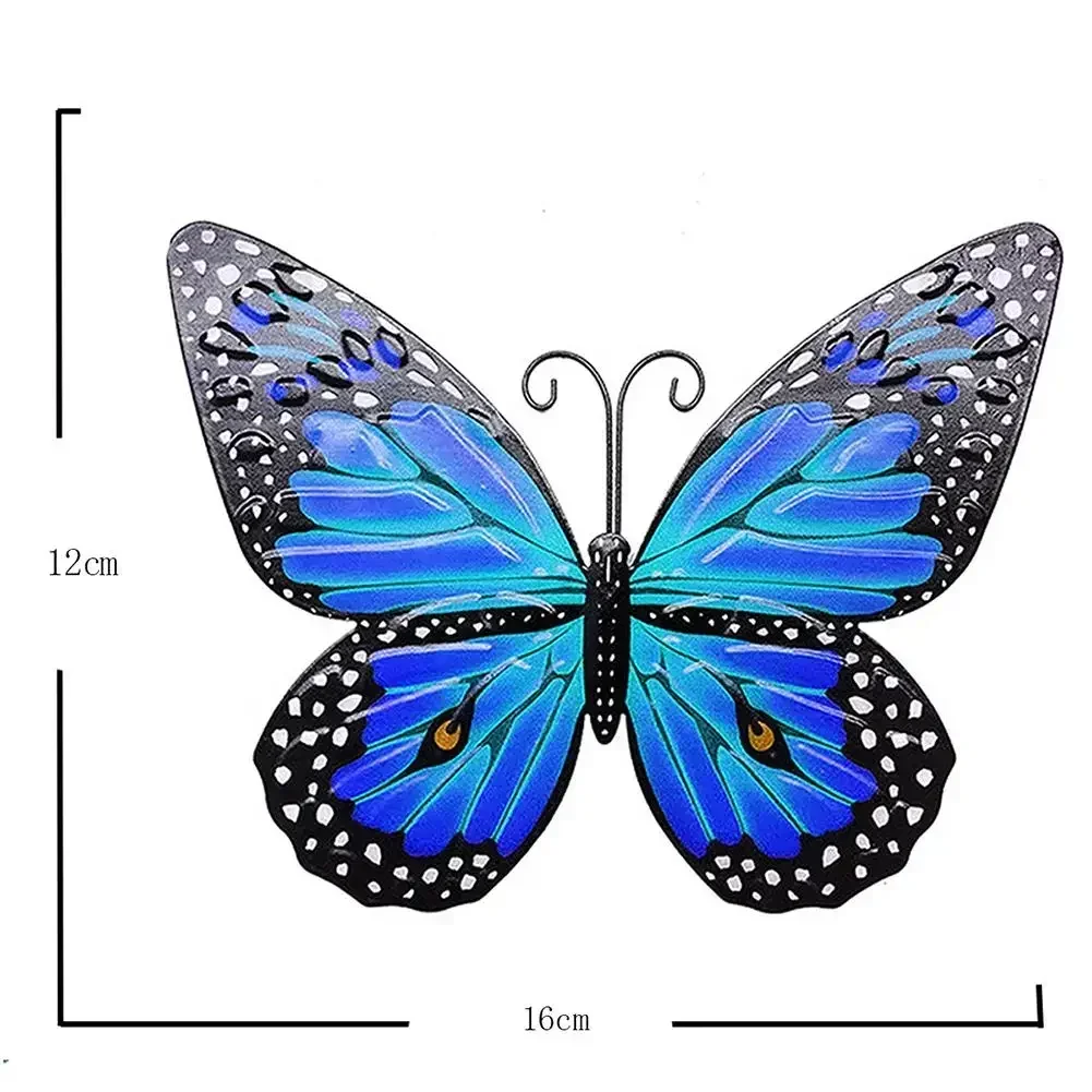 Large Metal Butterflies Garden Ornament Butterfly Wall Art Decor Decal Such As Bathrooms, Bedrooms, Patios, And Gardens