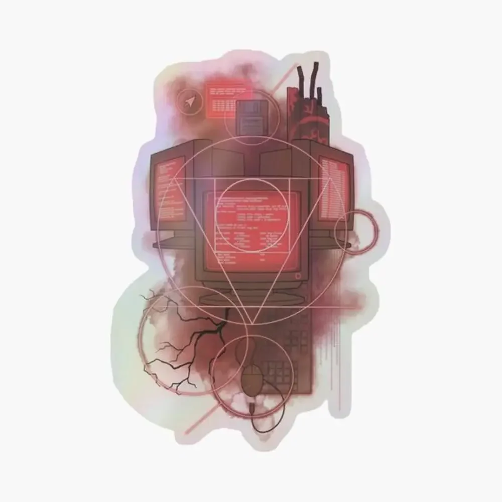 

The Magnus Protocol - Alchemy Holographic Sticker for Laptop Decor Bedroom Car Cute Cartoon Art Fashionable Public Suitcase