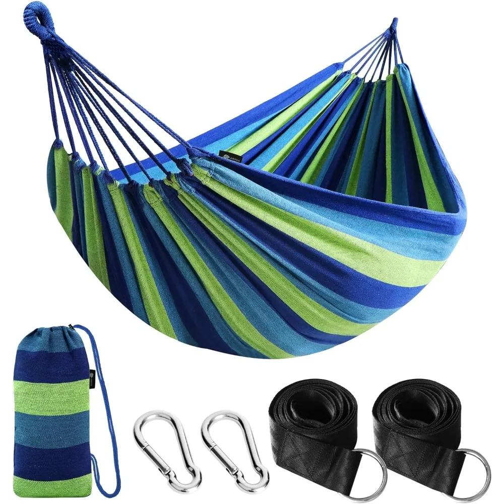 

Sturdy and Comfortable Hammock with Tree Straps, Supporting Up To 660 Pounds, Includes A Travel Bag, Portable Camping Hammock