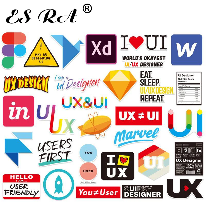 30 Pcs/Set Laptop Stickers Decals Camping Brand Logo Outdoor PVC Pegatinas For Cellphone Car Skateboard Motor Decorate