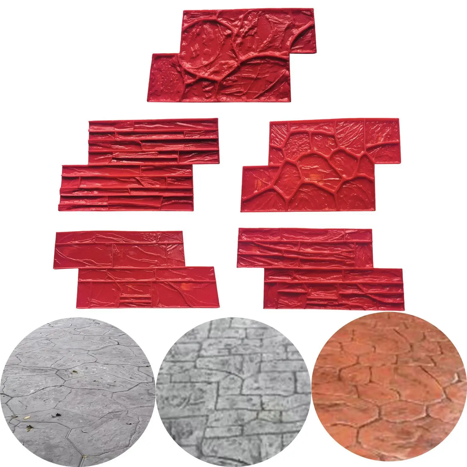 Stromatolite Concrete Mould Rock Texture Floor Imprinting Stamp Realistic Stone Texture for Patio Landscaping Yard Path Tiles