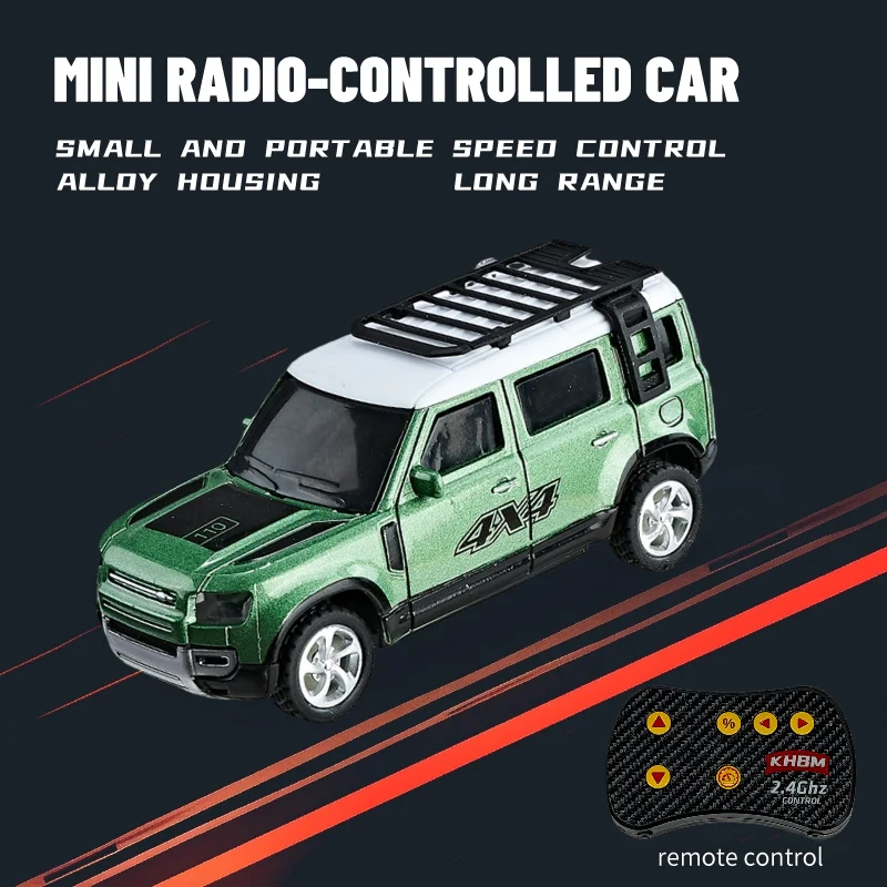 Neues RC-Auto, MINI-Legierung, 1/64 ferngesteuertes Auto, bequem zu tragen, 60 Minuten Arbeitszeit, Kindergeschenke, elektronisches Spielzeug