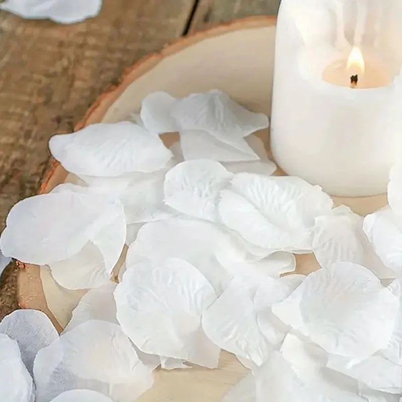 1000 Uds. Pétalos de rosa falsos pétalos de rosa noche romántica decoración de flores de boda para decoración de fiesta y celebración del Día de San Valentín