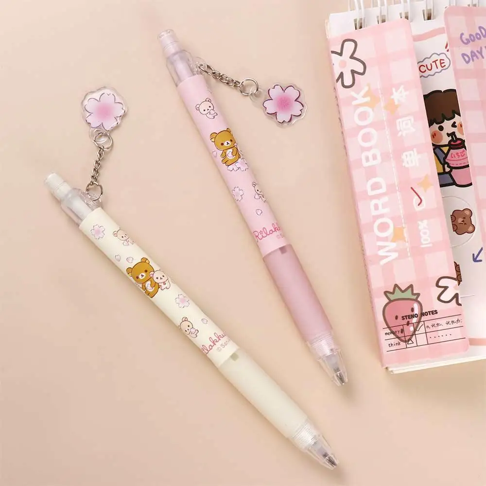 Kawaii School Supplies Bear Kids Gifts Cartoon 0.5/0.7mm Press Pen Movable Pencil Automatic Pencils Mechanical Pencil