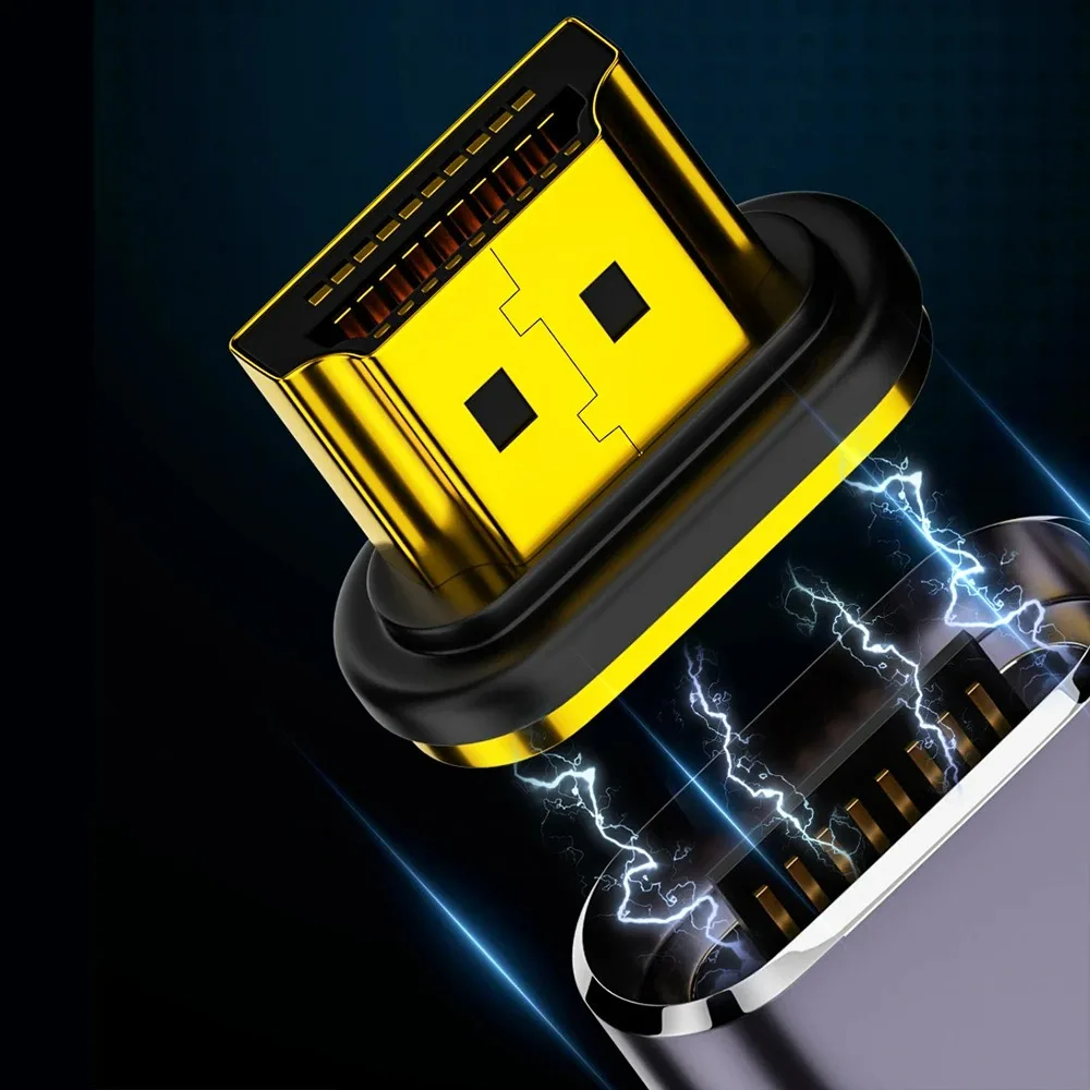 Wejście USB C Thunderbolt3 do HD2.0 Wyjście 4K@60Hz UHD Kabel adaptera wyświetlacza ze złączem magnetycznym do Macbook HDTV