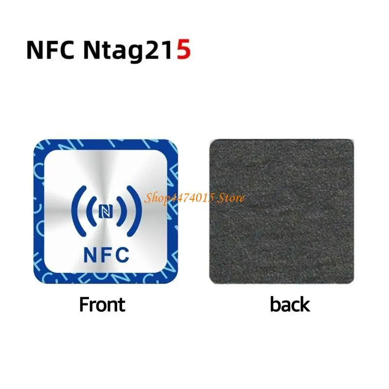 K1AA 6pcs/Lot Tags Stickers NTAG215 Анти -металлическая клейкая наклейка RFID Universal Lable NTAG215 TAG Metallic