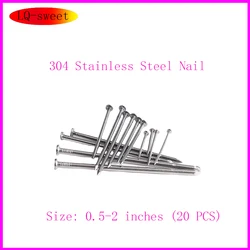 304 stainless steel woodworking round nails, steel nails, wall nails, and painting nails