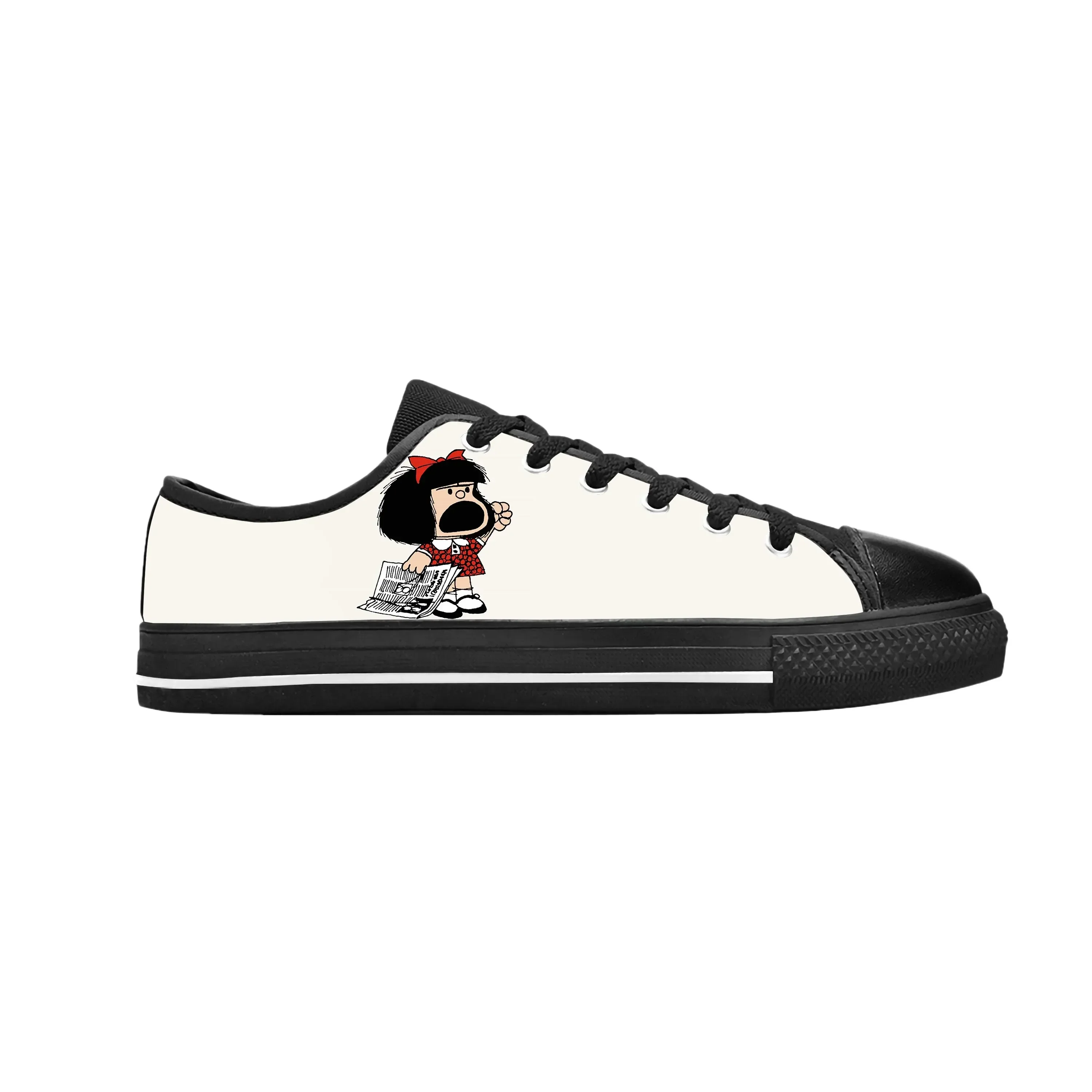 

Hot Mafalda Anime Cartoon Comic Manga Cute Fashion Casual Cloth Shoes Low Top Comfortable Breathable 3D Print Men Women Sneakers