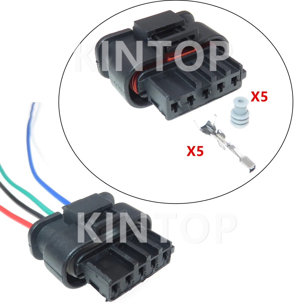 1 Set 5 Pins Auto Waterproof Connector Sealed Socket Starter For Benz BMW VW 872-860-541 Car Air Metering Wire Plug 872860541