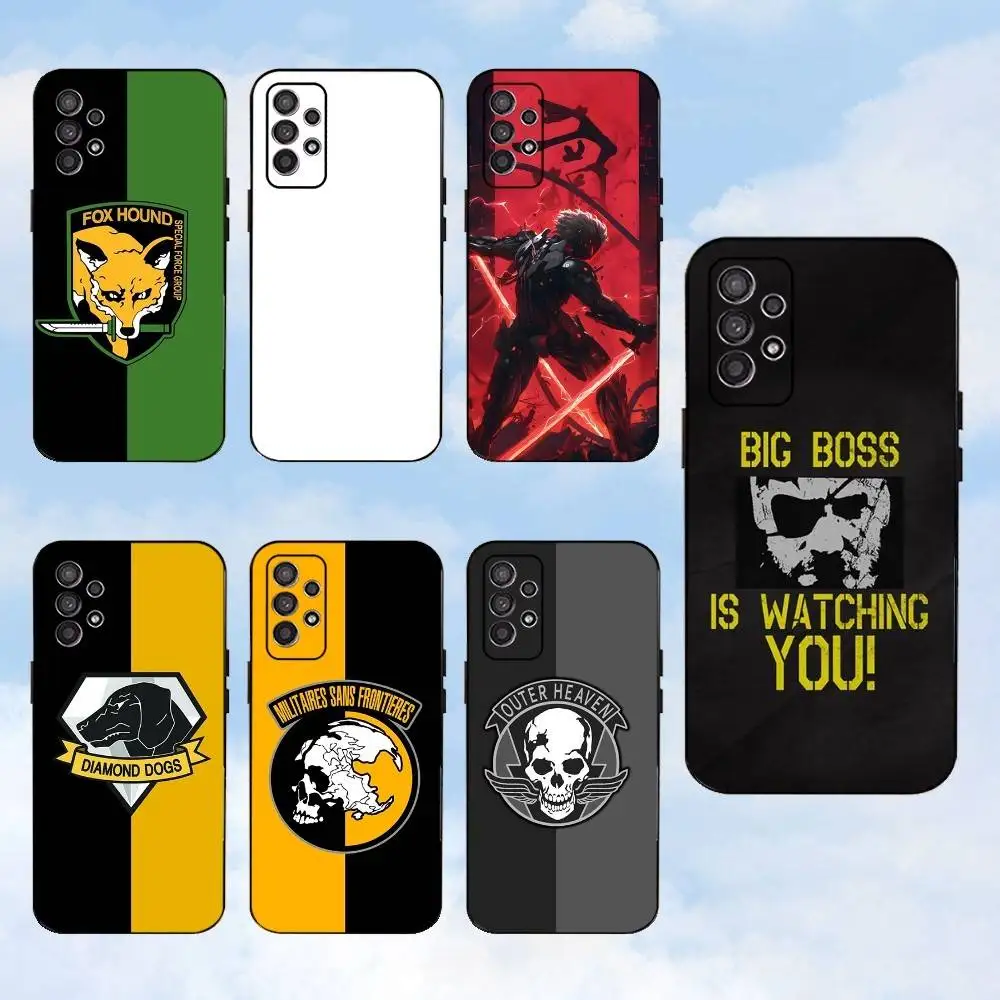 

M-Metal Gear S-Solid Game Phone Case For Samsung S25,S24,S23,S22,S21,S20,S10,Ultra,Plus,Lite,FE,Soft Silicone Black Cover