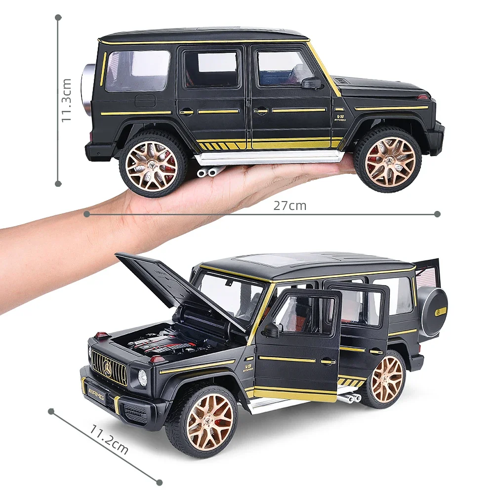 [CubeFun] 1:18 Mercedes-AMG G63 Shadow Wing Speciale Editie Legering Model Auto Geluid En Licht Trek Speelgoed Collectie Gift Kids