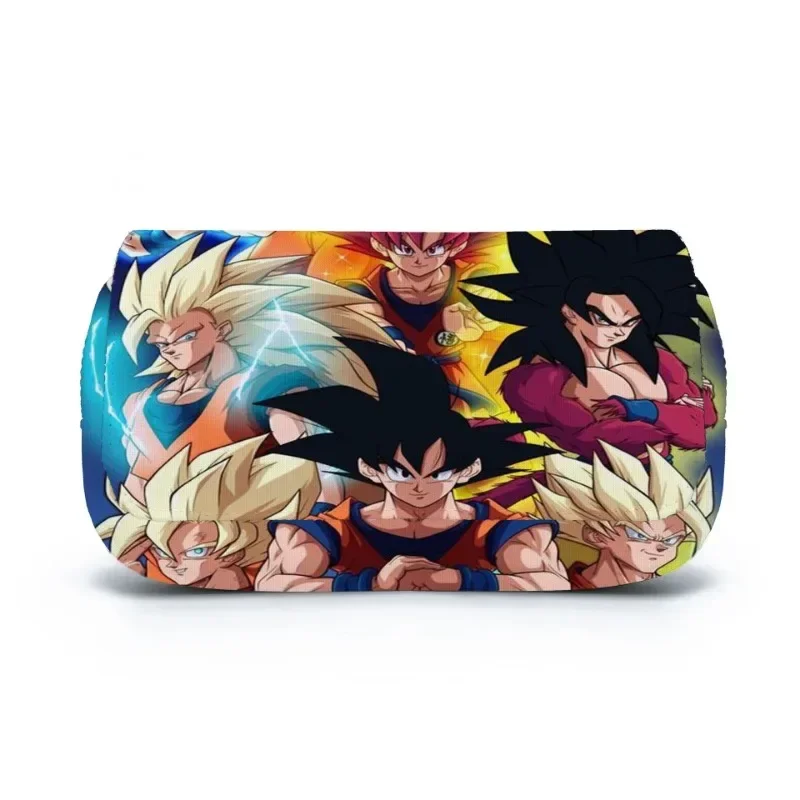 Caja de lápices de personajes de Dragon Ball Wukong, papelería, suministros escolares para estudiantes, estuche para bolígrafos de moda, regalo de cumpleaños para niños