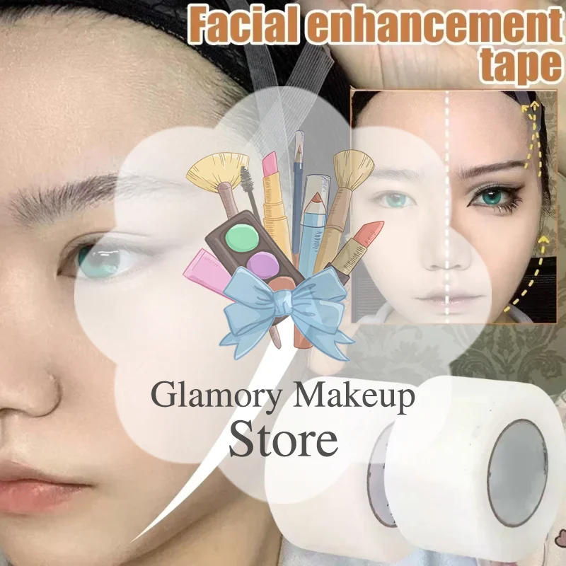 8M Professional Facial Lifting Tape Soft PE Breathable Wrinkle Removal Makeup Tape for Cosplay Face Shaping