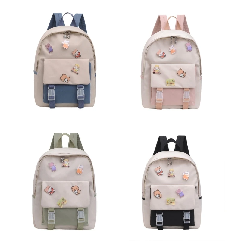 Harajuku Schoolboekentas Nylon Rugzak Laptop Reizen Dagrugzak voor Tienermeisje College Grote Capaciteit Student Schooltas