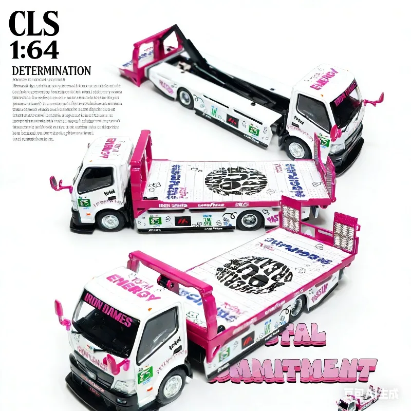 

CLS 1/64 Nissan H300 Modified Trailer, Iron Lady Paint Job, Realistic Alloy Car Model, Boys' Toy.