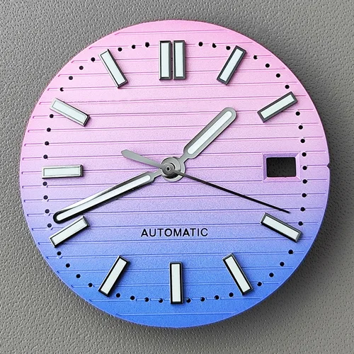 Imagen 2 del producto Esfera NH35 de 30,5mm, esfera Nautilus, esfera S, Esfera luminosa verde, adecuada para movimiento NH35, accesorios de reloj, herramienta de reparación de relojes