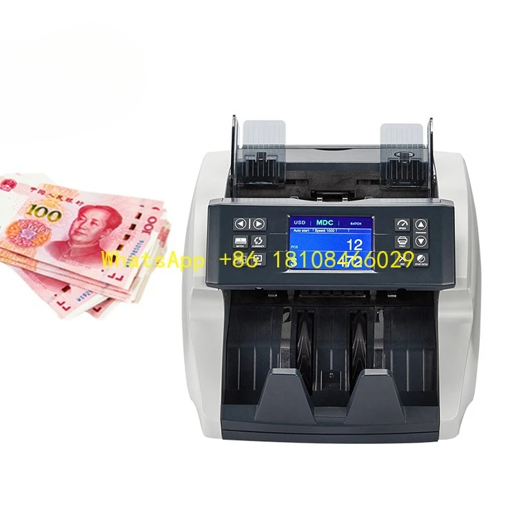 آلة فرز عد العملات المعدنية لـ USD، Eur، Gbp، Cad، Thb... عداد فواتير القيمة والفرز المتعدد #2