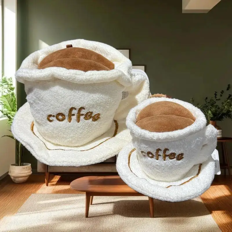 12/20 Cm Leuke Voedsel Taart Tas Charme Sleutelhanger Koffie Kaas Sandwiches Pluche Poppen Speelgoed Sleutelhanger Rugzak Accessoires Kerstcadeaus