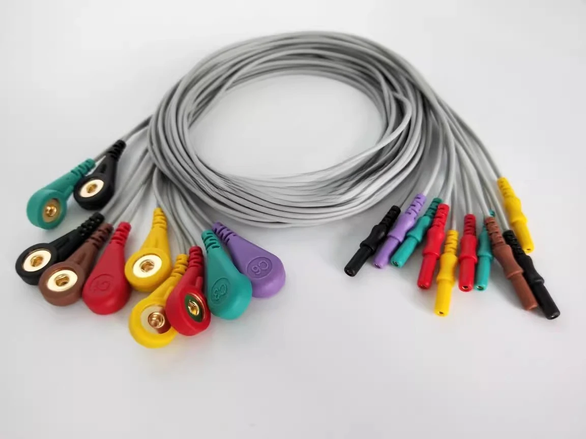 

For Kangtais TLC4000 5000 TLC9803 TLC6000 Dynamic ECG Recorder Lead Cable Connector