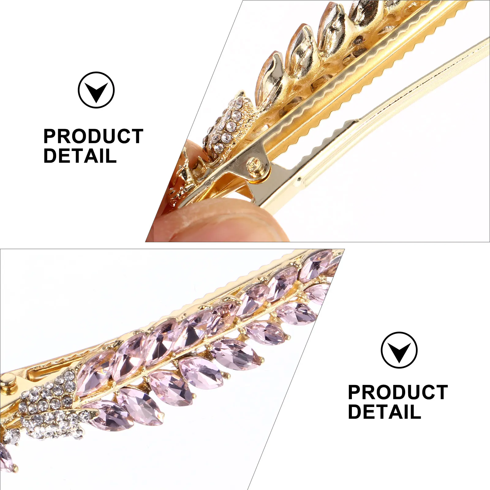 

2 шт., женские заколки для волос с дизайном листьев, изысканные детали, заколки с кристаллами, аксессуары, женские заколки для волос, заколка для волос, женские заколки