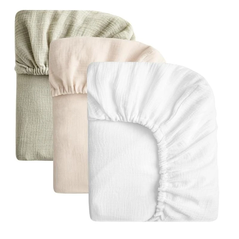 

090b 2pcs/3pcs Хлопковая кроватка для новорожденных.