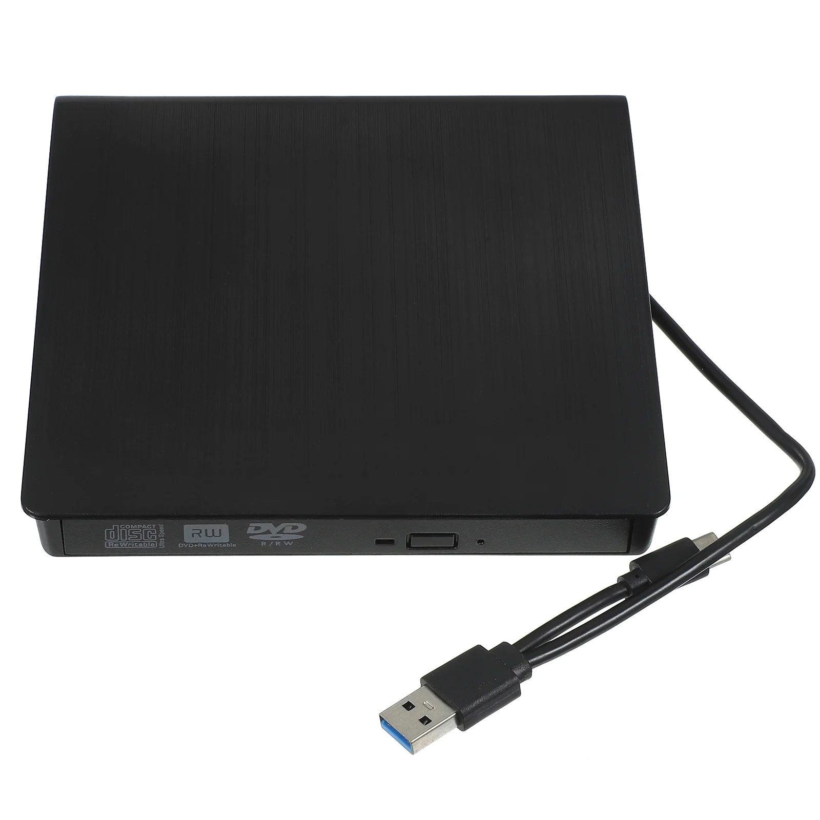 External Hard Drive Hdd Dvd Burner Universal Portable Player Black Abs Disc CD Blank