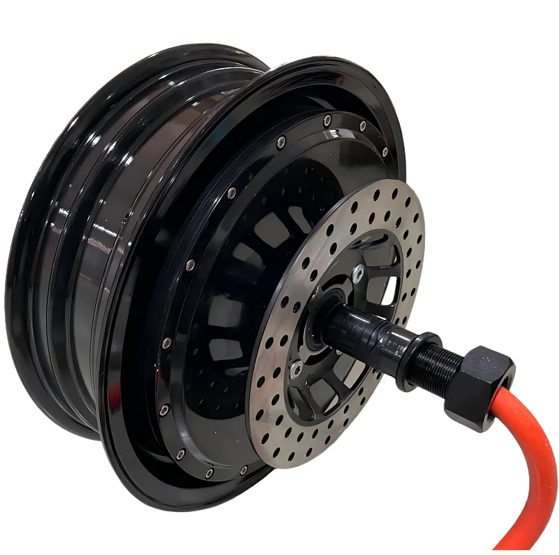 13inch 5000W 72V 120KPH Single Shaft Hub Motor with Removable Rim For Electric Trike Electric scooter and E-Car