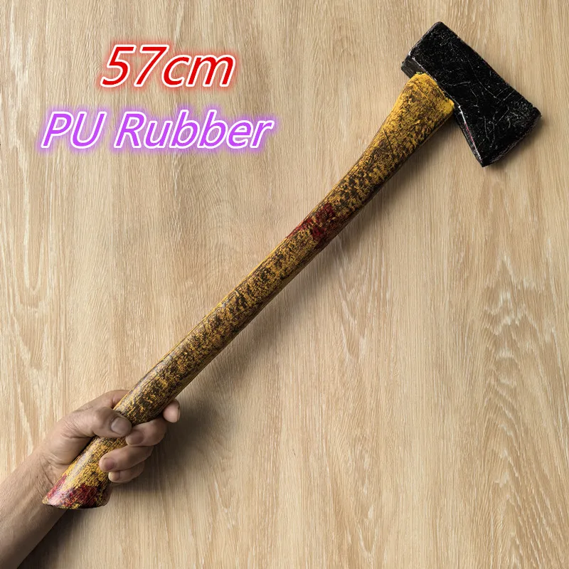 1:1 home decoration Tool Axe Lumberjack's axe Cosplay Tomahawk Scare Props Stage Performance Role Prop Axe Safety PU Model Toy