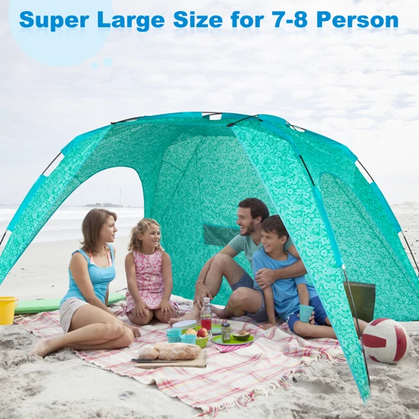 ZK30 7-8 Person Family Camping Tent Outdoor Waterproof Windproof Top Roof Rainproof Large Portable Outdoor