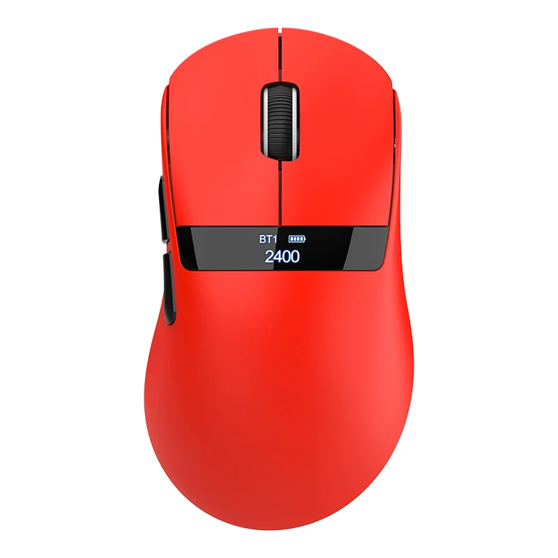 Xuan Yin Hu H9 เมาส์น้ําหนักเบา PAW3311 สําหรับเล่นเกมสามโหมดไร้สาย Bluetooth เมาส์เก่าชาร์จ RGB พร้อมจอแสดงผล