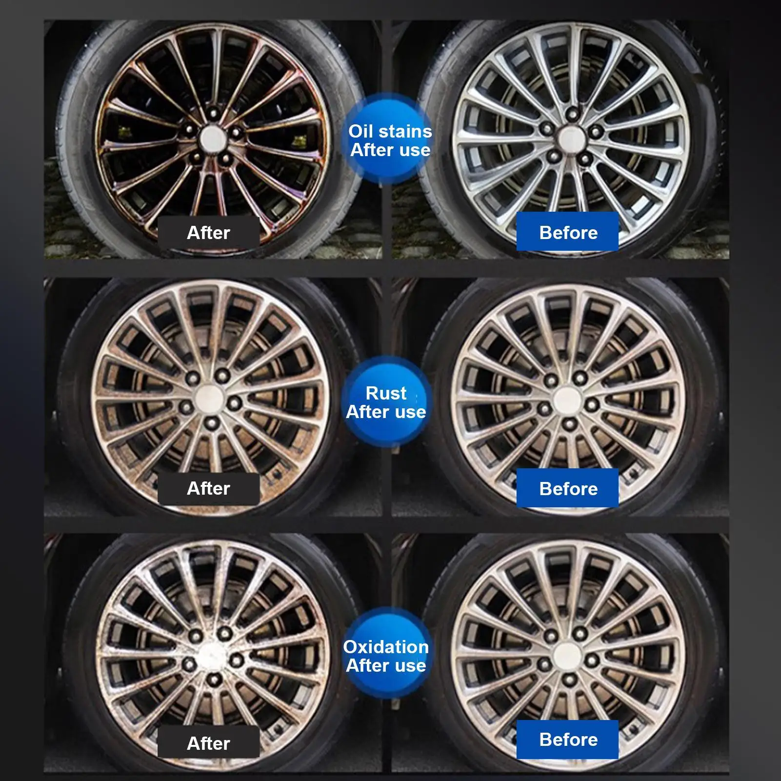 車のホイール錆除去剤-500-ミリリットル自動車用鉄粉コンバーター自動車ホイール錆溶解剤メカニックディテイラー修復業者トラック用