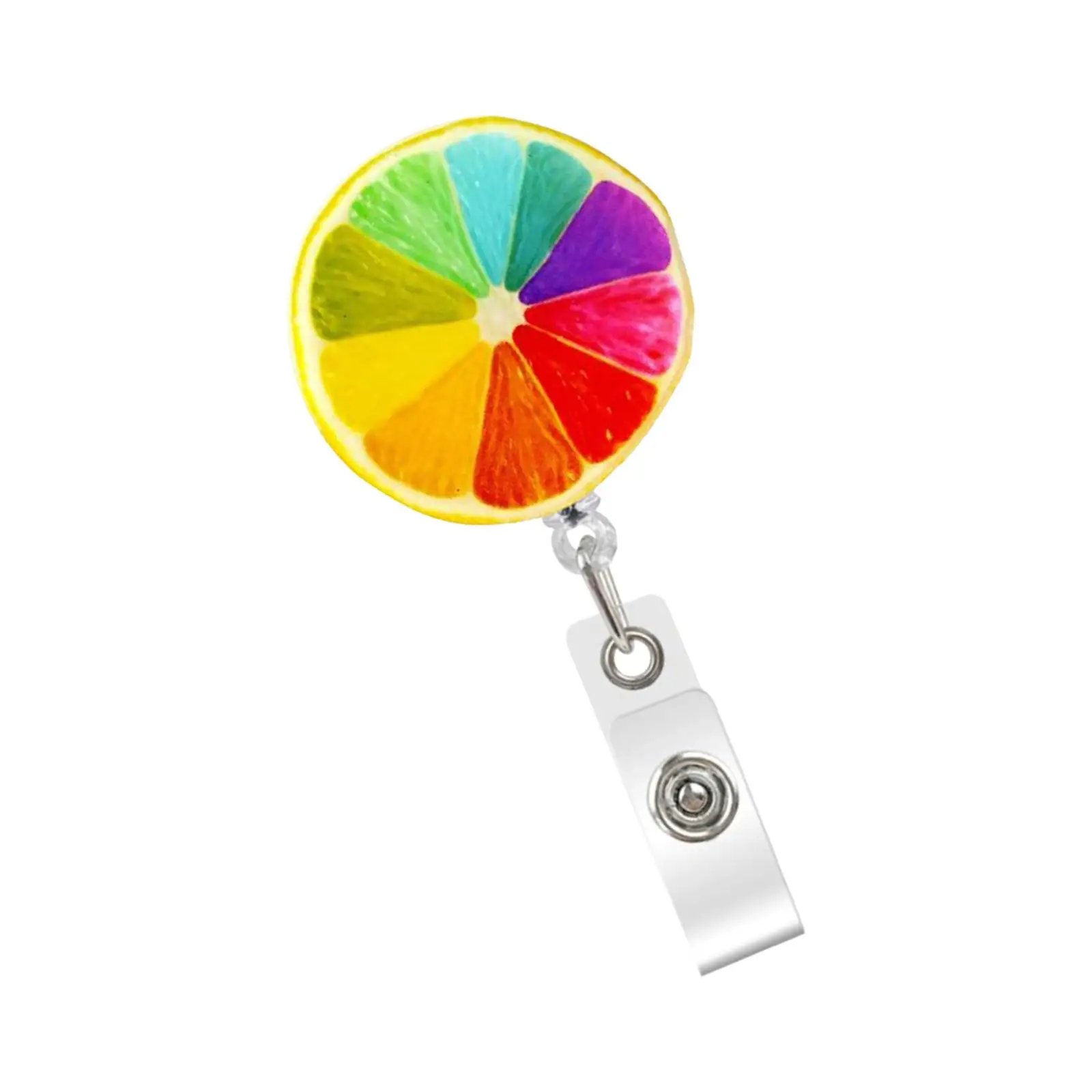 Plastic Badge Holder Retractable Reel Name Tag Card Ribbon Badge Pouch for Office Teacher Doctor Nurse Student