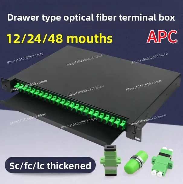 عرض ساخن لعام 2025 رف ODF - 12/24/48 منفذ SC/APC لوحة تصحيح الألياف صندوق FTTH