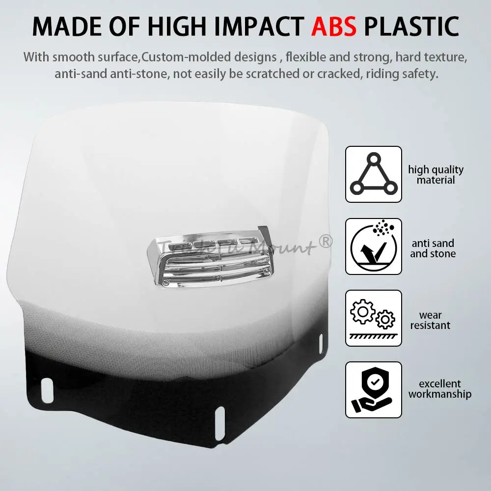 بديل الزجاج الأمامي ABS للدراجات النارية العالمي مناسب لموديلات Honda GL1800 2001-2017 ملحقات