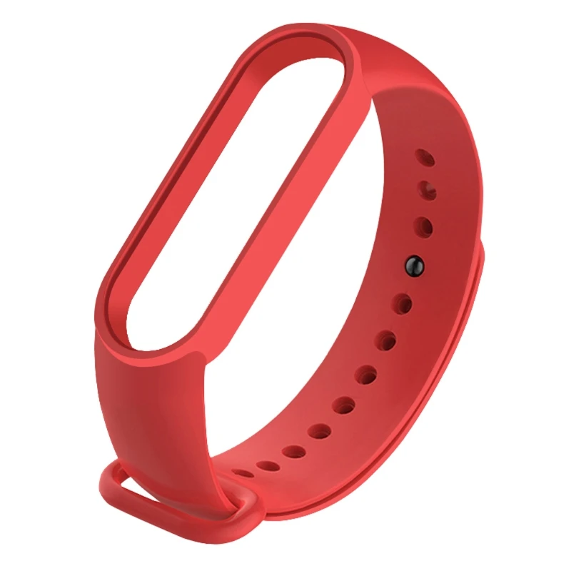Pulseira silicone à prova d'água Cinto para pulseira inteligente Band 5 respirável