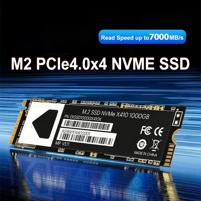 M.2 NVME SSD 2TB 1TB 512GB PCIe4.0 Internal Solid State Drive Gen4x4 3D NAND Storage Drive Hard Disk for PS5 Laptop