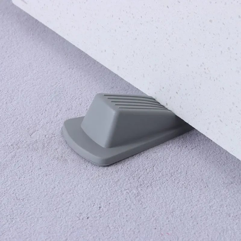 1Pc di Sicurezza In Silicone Fermaporta Fermaporta Blocco Cuneo Fermaporta Fermaporta Porta Dell'home Office Fermo Posteriore Anti-collisione Arresto