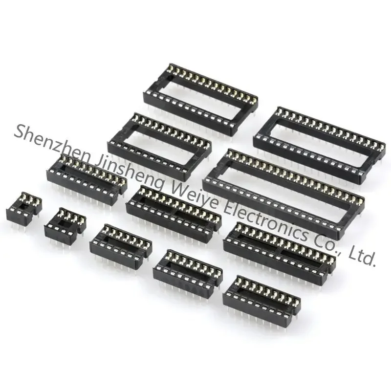 DIP IC and device socket Switch DIP OFF ON SPST 8 Piano 0.1A 24VDC PC Pins 2.54mm Thru-Hole Box/Tube IC to demand PCB BOM Free