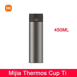 XIAOMI Mijia kubek termiczny Ti TA1 czysty tytan materiał o pojemności 450ML 6-godzinny materiał medyczny butelka podróżna kubek termiczny