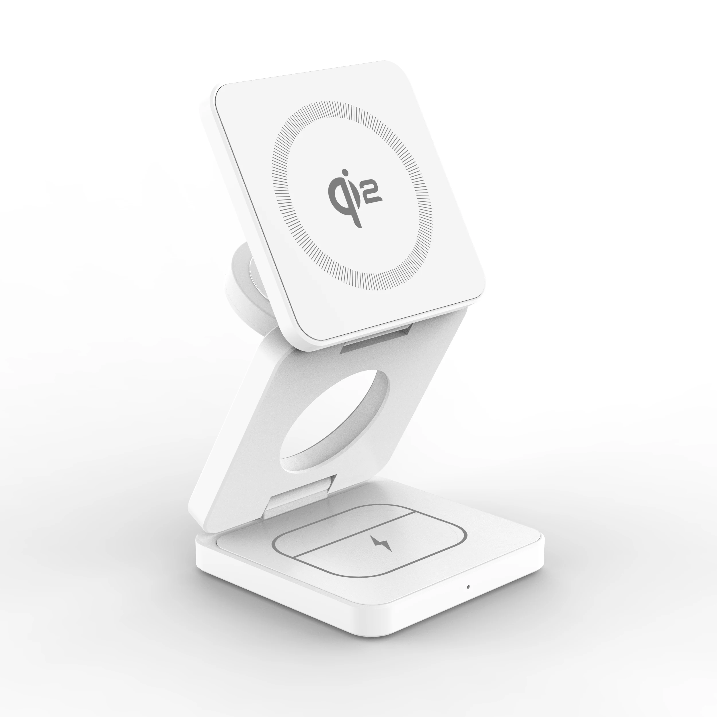 ILEPO Qi2/Qi1 3 in 1 15 W magnetisches kabelloses Ladegerät für iPhone 17 16 15 Schnellladung, zusammenklappbar, für Apple Watch Airpods kabelloses Ladegerät 9