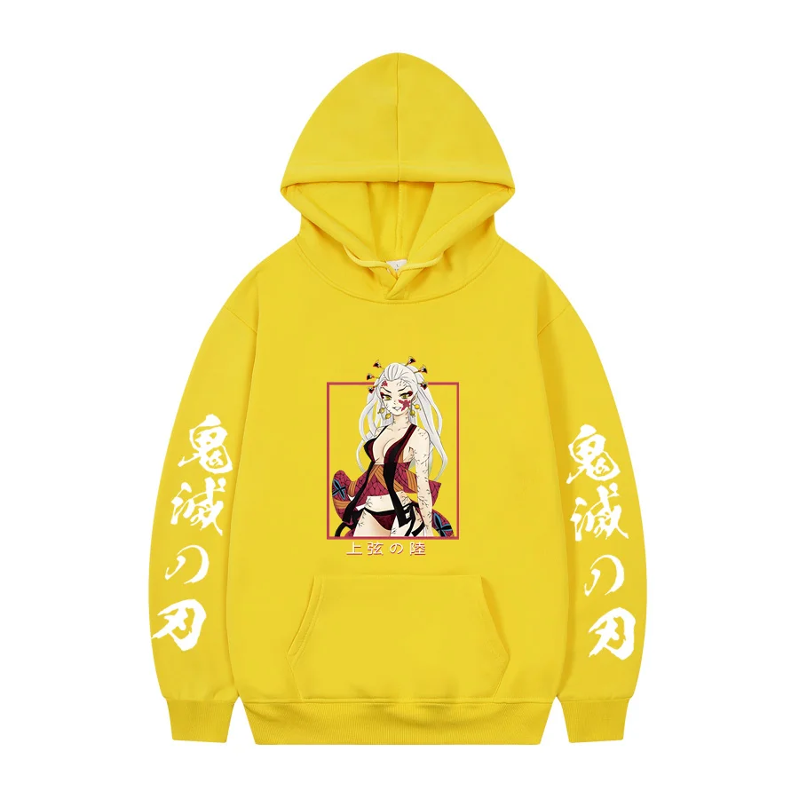 Anime Hoodie Demon Slayer Daki Hoodies Men Women Sweatshirts Harajuku Pullover Streetwear Hip Hop Clothing