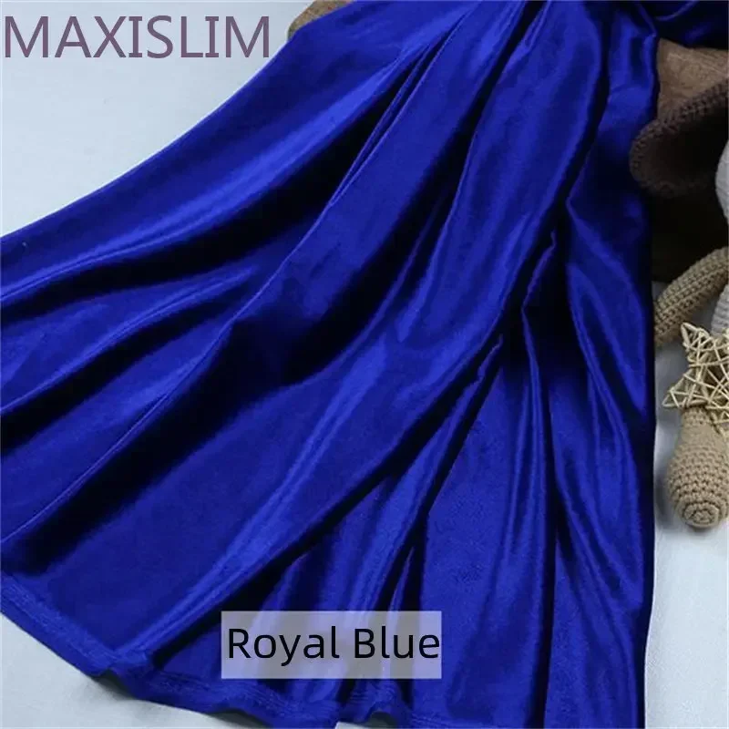 DIY Thickened Soft Flannelette Elastic Velvet Fabric Tablecloth  Window Curtains Casual Coat Skirt Clothing Fabric Wide:150CM