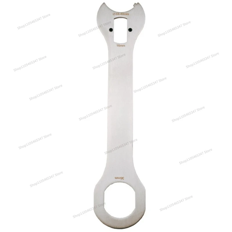 For Bicycle Old-fashioned Center Shaft Removal Tool Tail Hook Wrench Ring Installation Square Hole Center Shaft Front 2 Pack