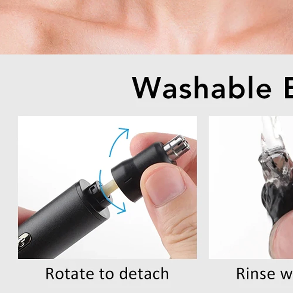 الأنف الشعر المتقلب للأنف الأذن نظافة قابلة للشحن للرجال ماكينة حلاقة الحاجب أدوات للعناية الشخصية الأنف المتقلب أداة تهذيب اللحية