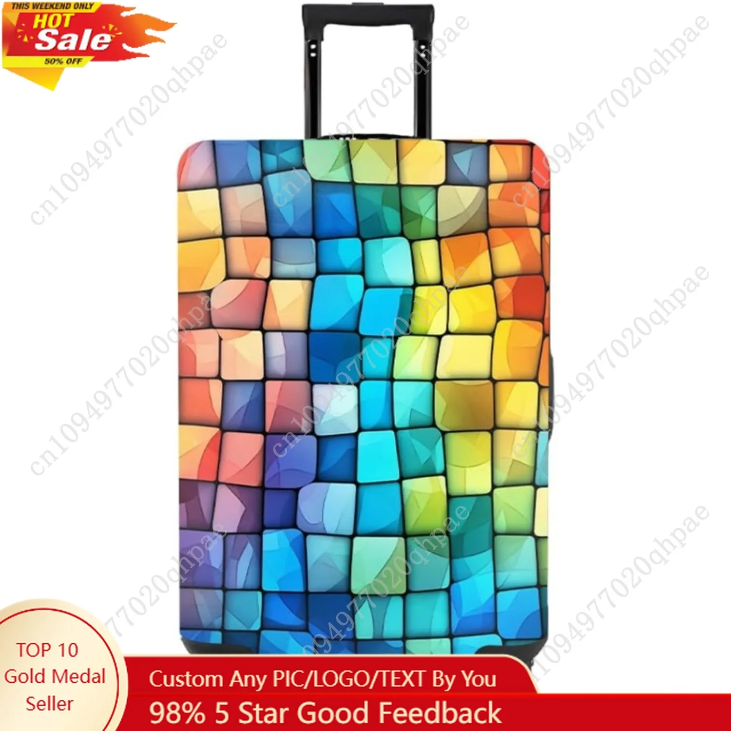 

MosaiRudo Travel Luggage Covers For Suitcase Tsa Approved,Suitcase Cover Protector Fit 18-32 Inch Luggage Travel Accessories (T2