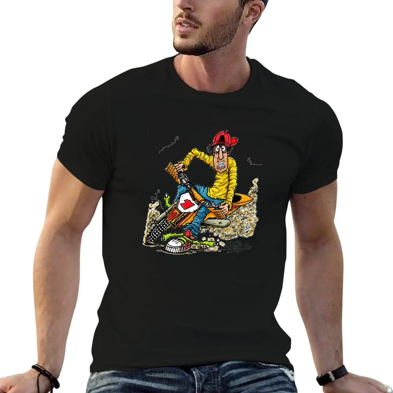 

man 1 shirt graphic cotton t t shirt man T-Shirt Biker Dirt