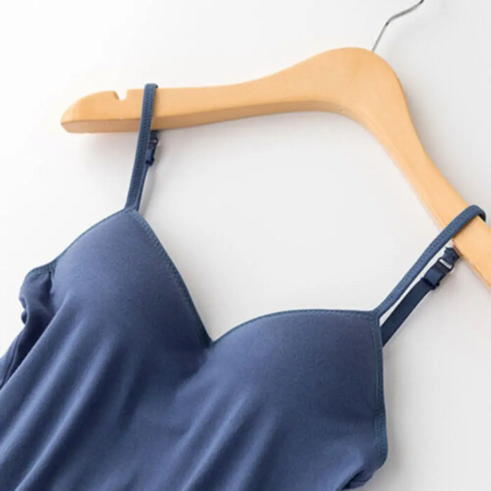 Модал однотонный дышащий нагрудный Топ базовый жилет укороченные топы на бретельках жилет