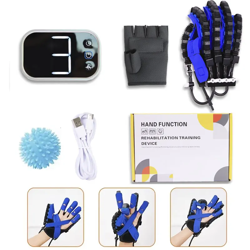 Protable Rehabilitation Robot Gloves Stroke Hemiplegia Cerebral Infarction Training Device Finger Exerciser Hand Function Recove